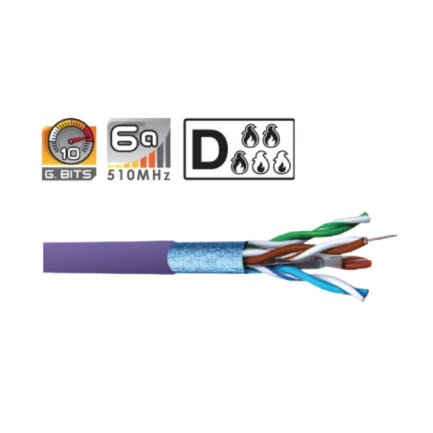 CABLE F/UTP CAT6A LSZH 23AWG VIOLETA