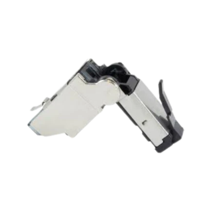 CONECTOR RJ45 CAT6A 10Gb/s ANGULAR 135° BLINDADO
